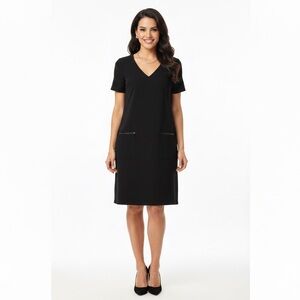 Sanctuary Black V-Neck Shift Dress XL